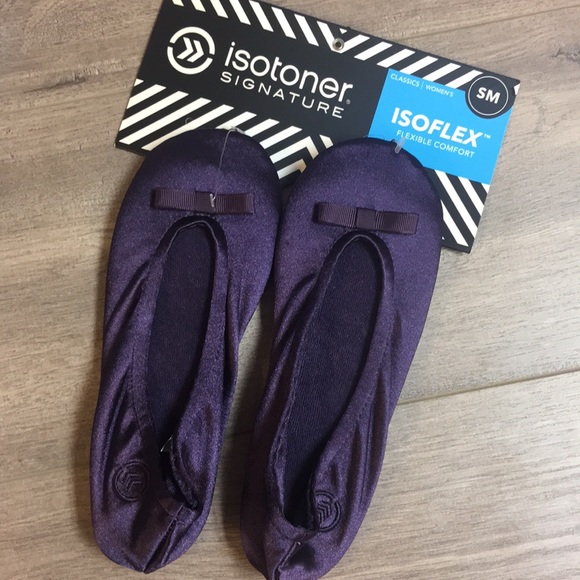 purple isotoner slippers